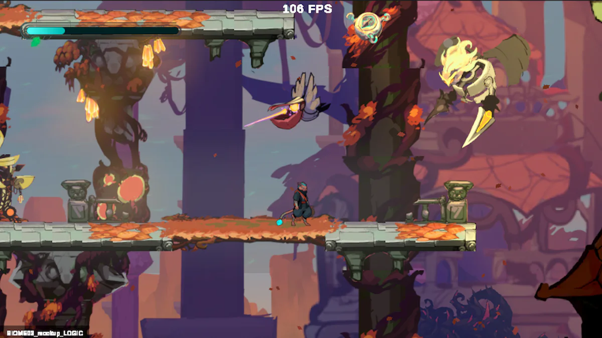 Gameplay screenshot illustrating Kenzu: Shadow and Light