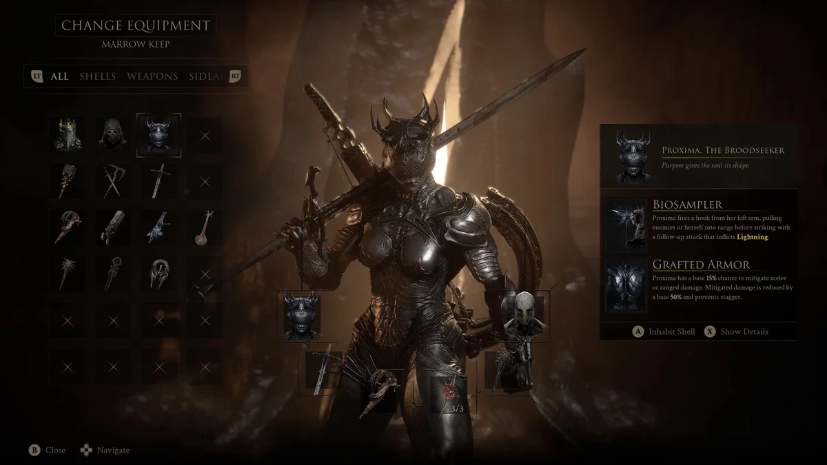 Gameplay screenshot illustrating Mortal Shell II